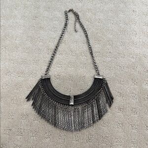 Elegant Silver Statement Necklace